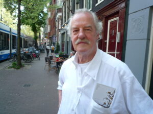 Ad Duyves in front of his restaurant